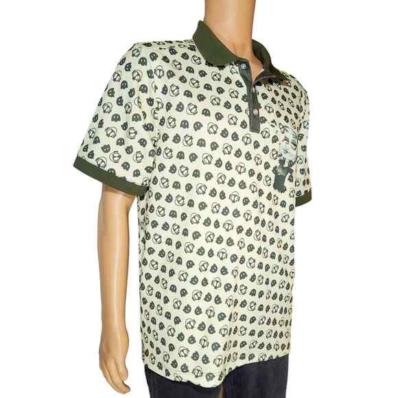 General Mills Shirt Mens XLarge Green Short Sleeve Three Button Golf Polo Rare - Picture 4 of 6